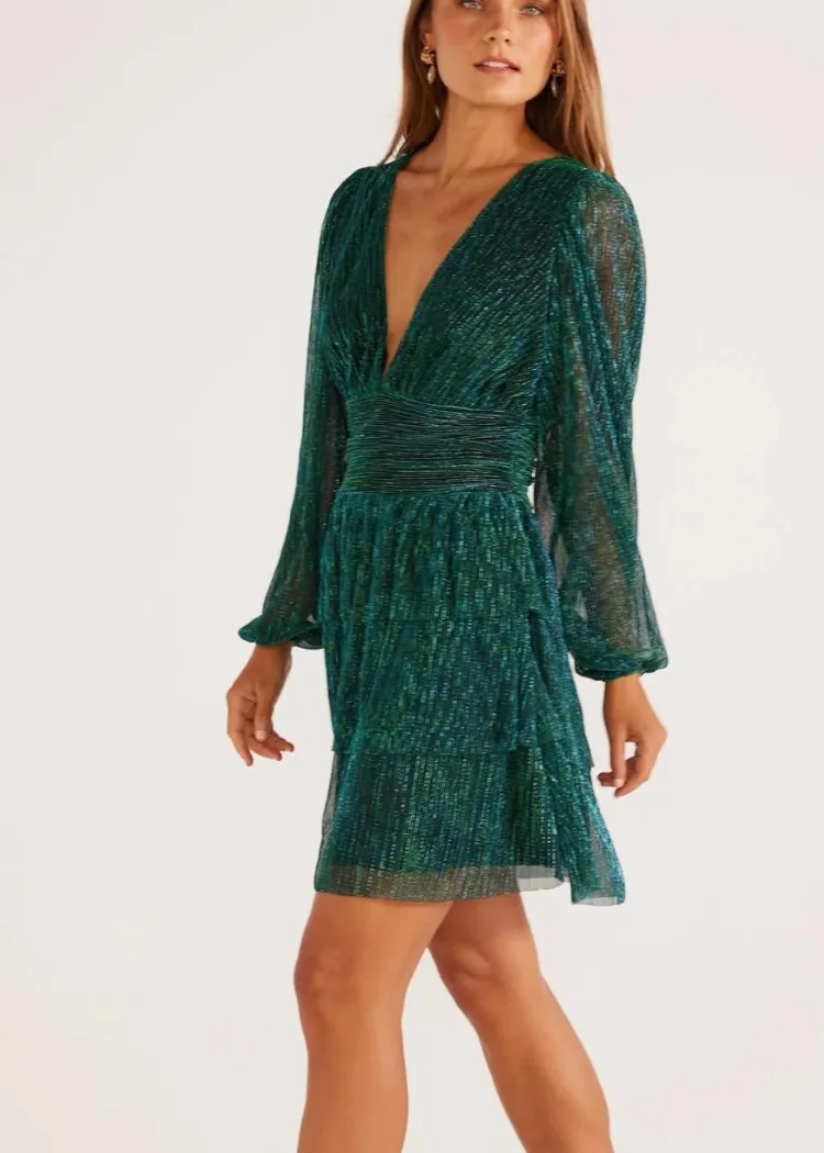 Astrid Mini Dress - Emerald ***FINAL SALE***
