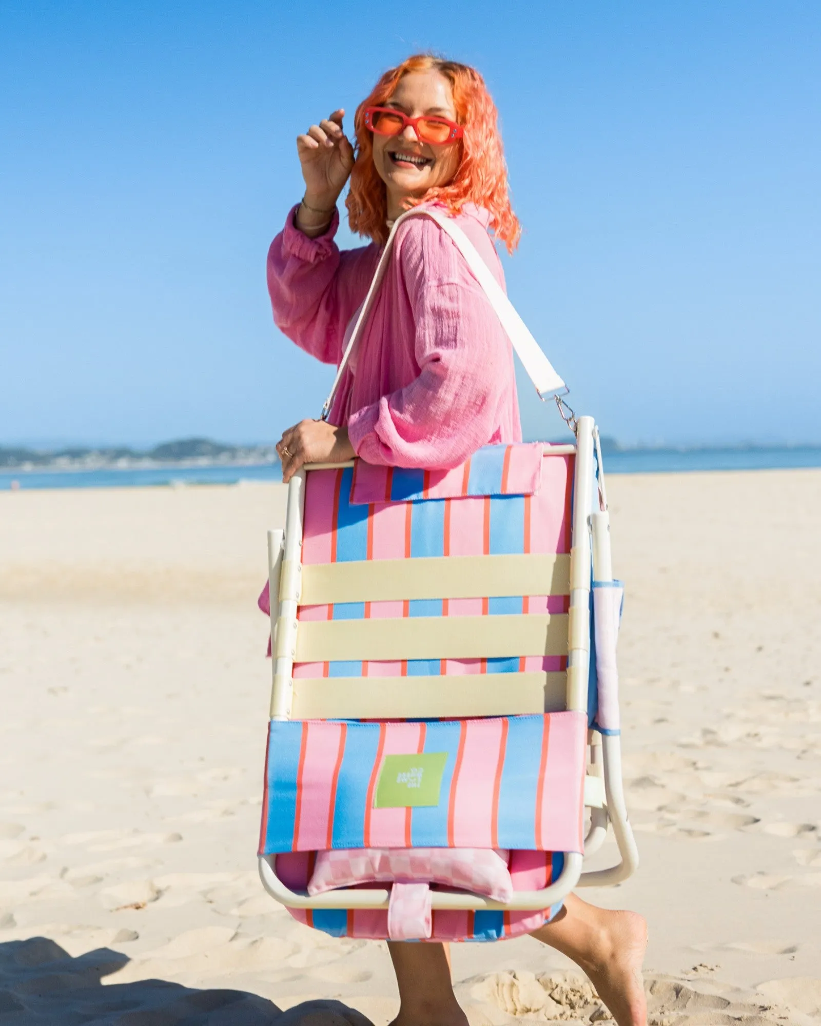 Bubblegum Luxe Beach Lounger