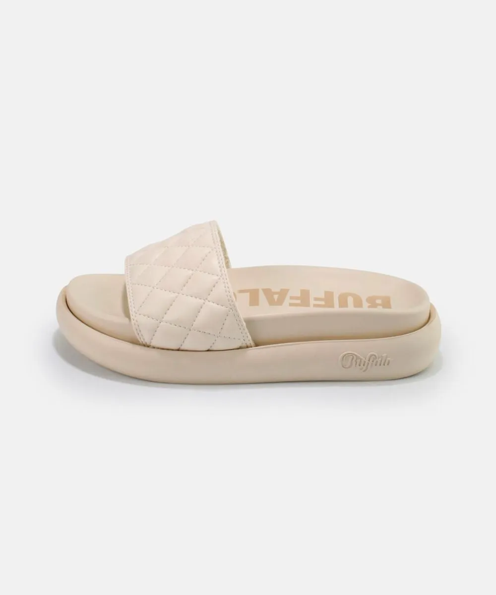BUFFALO VEGAN PLATFORM SANDALS NUDE