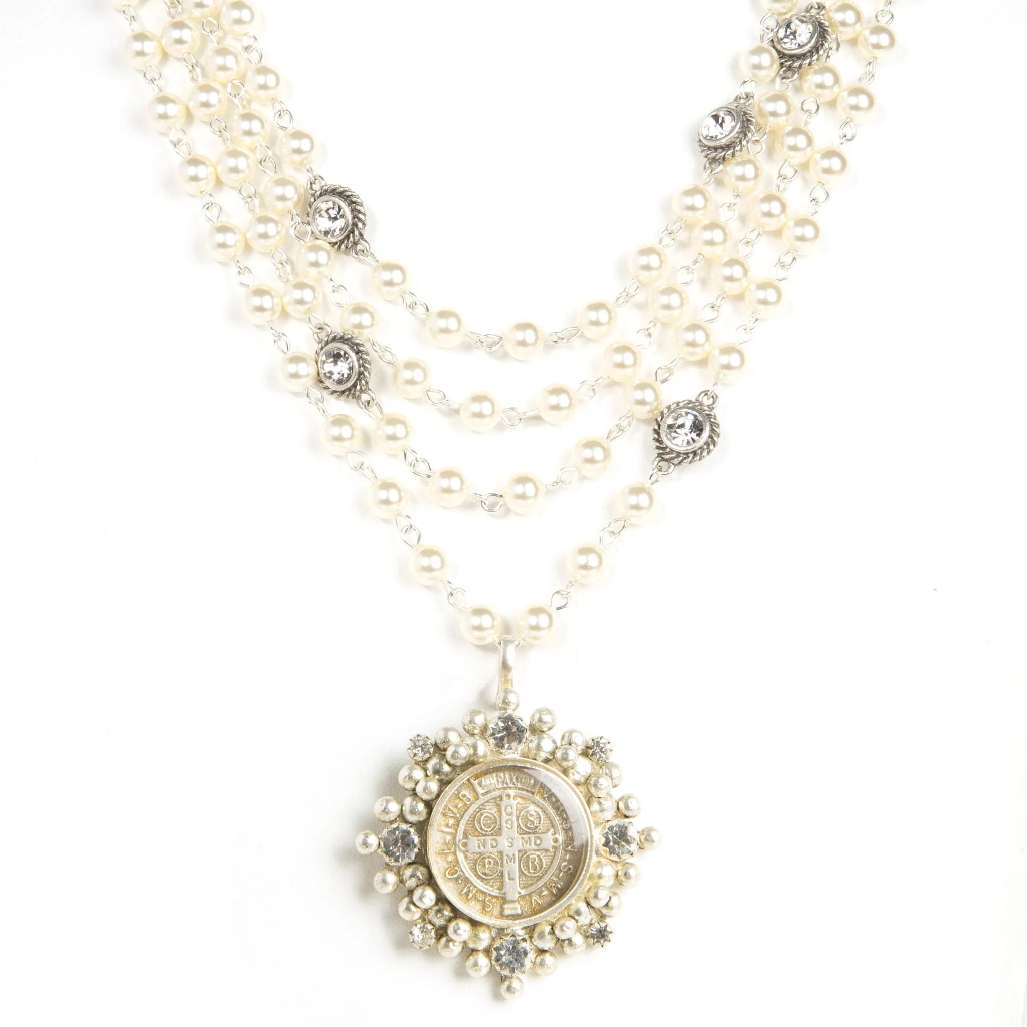 Magdalena - 6mm Pearl Cream with All Medallions