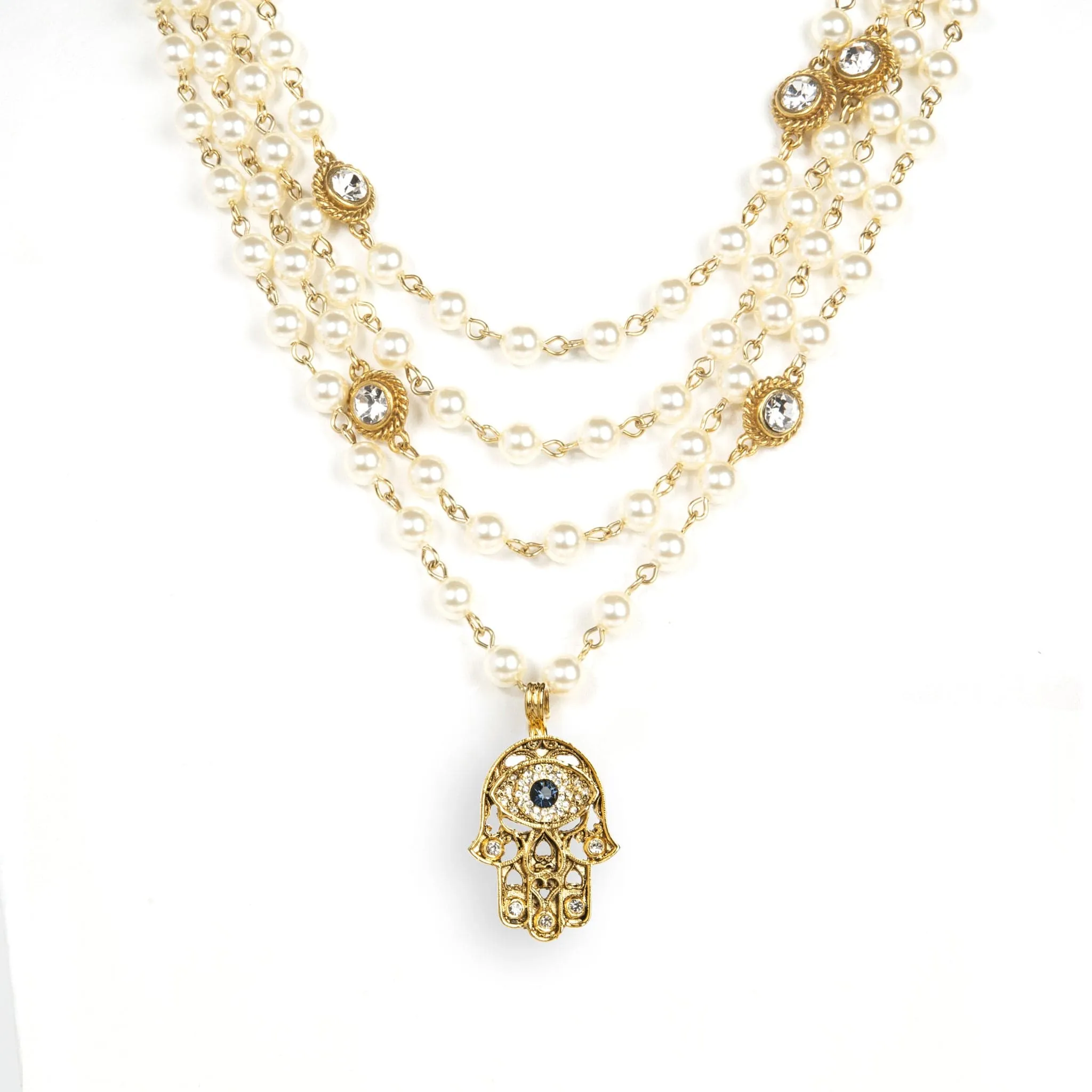 Magdalena - 6mm Pearl Cream with All Medallions