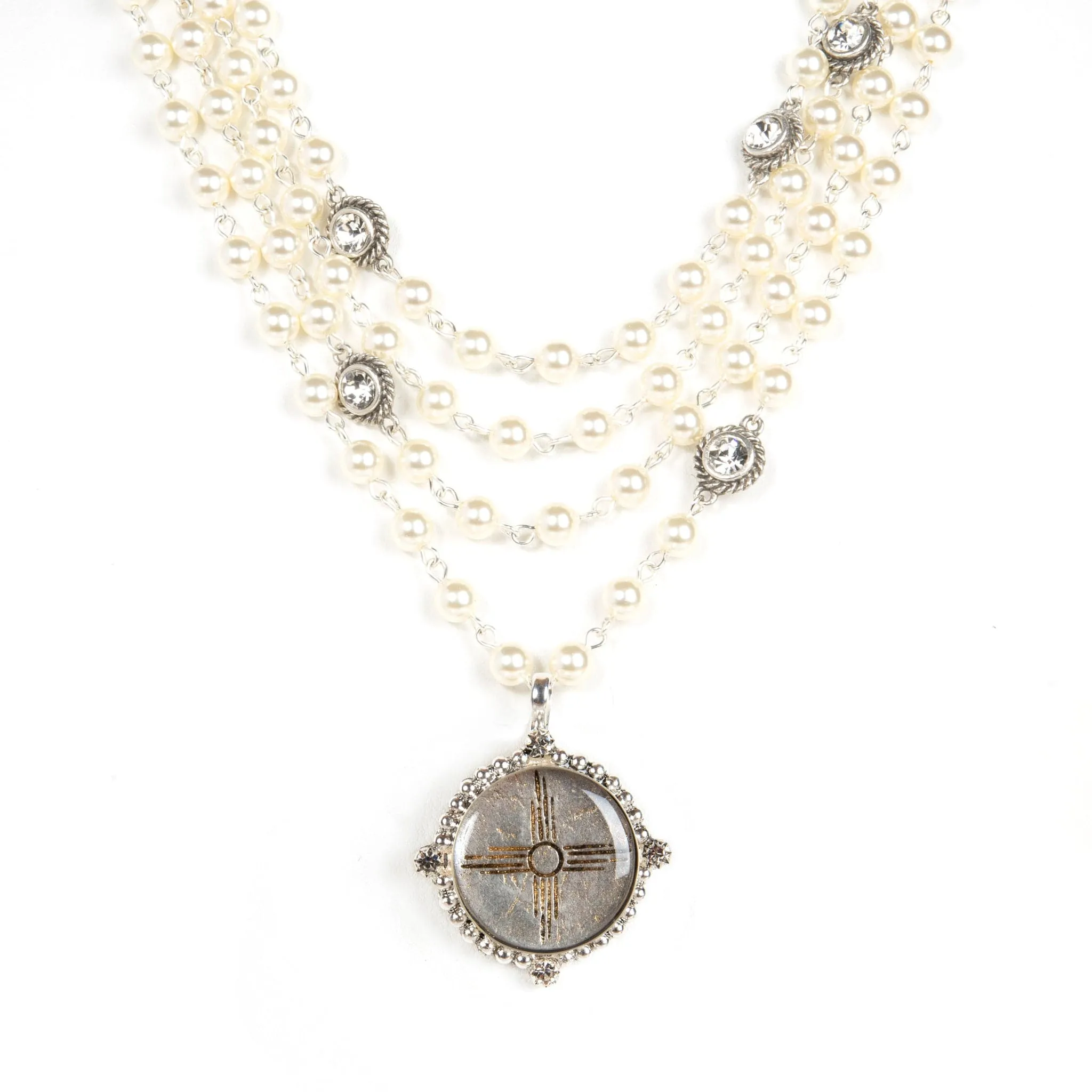 Magdalena - 6mm Pearl Cream with All Medallions