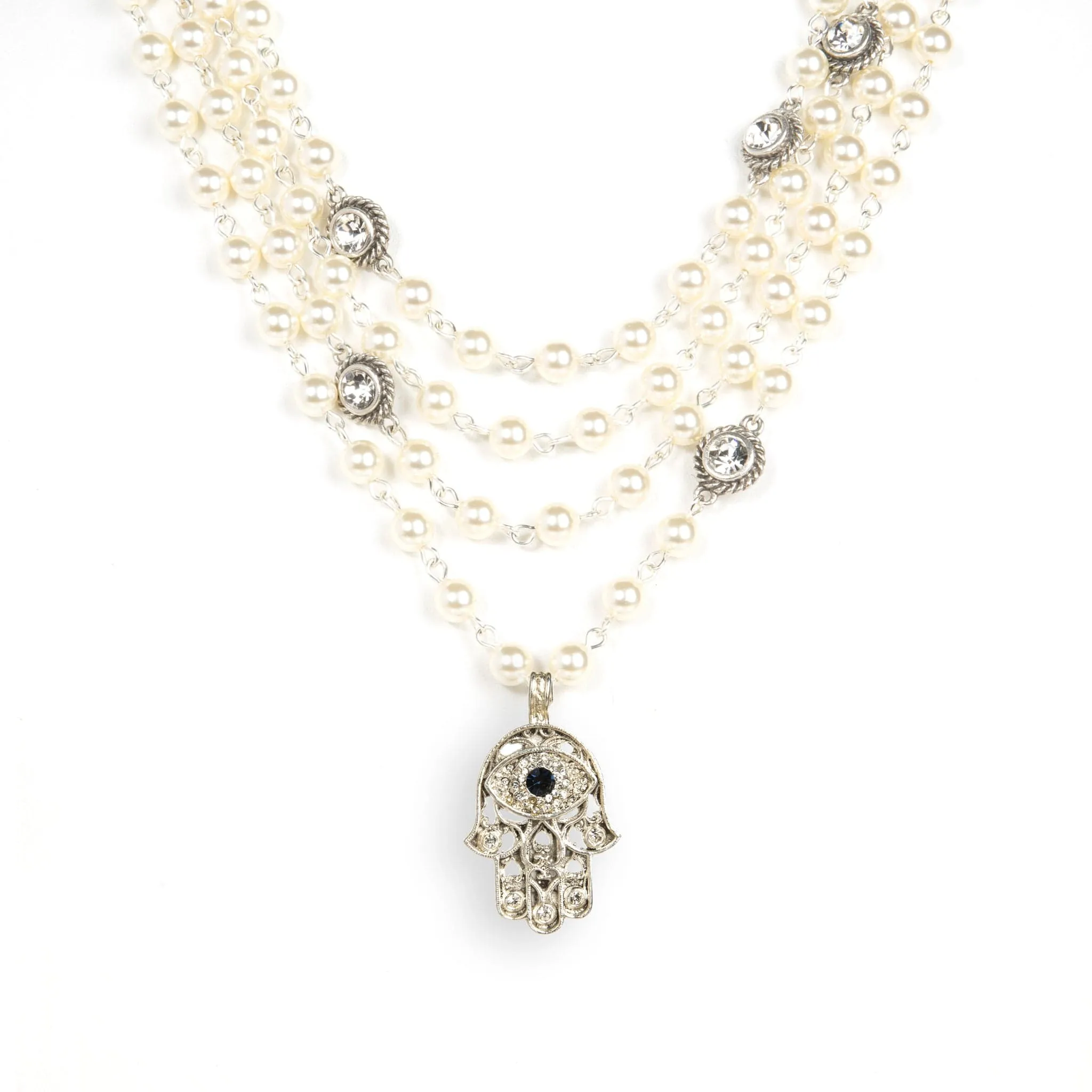 Magdalena - 6mm Pearl Cream with All Medallions