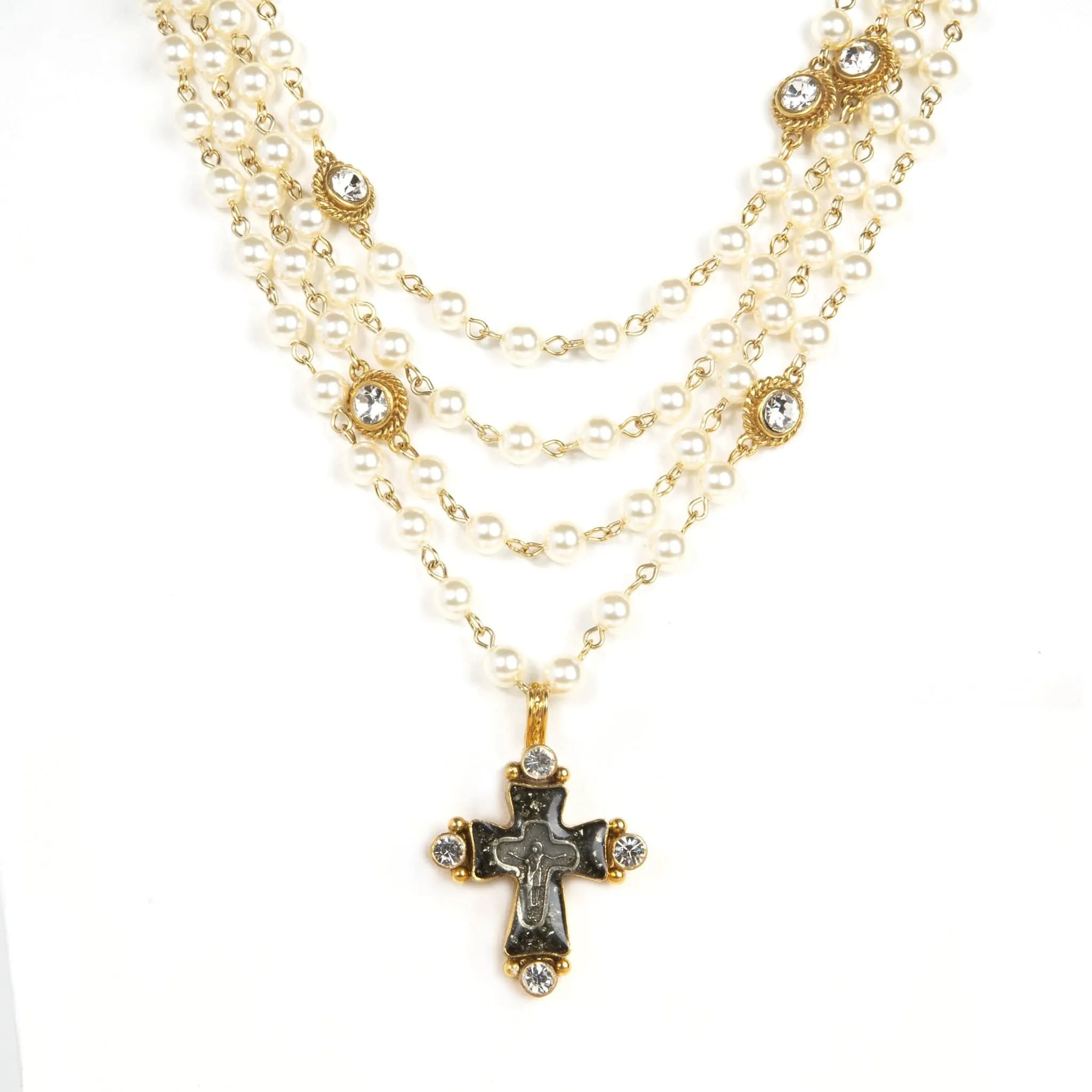 Magdalena - 6mm Pearl Cream with All Medallions