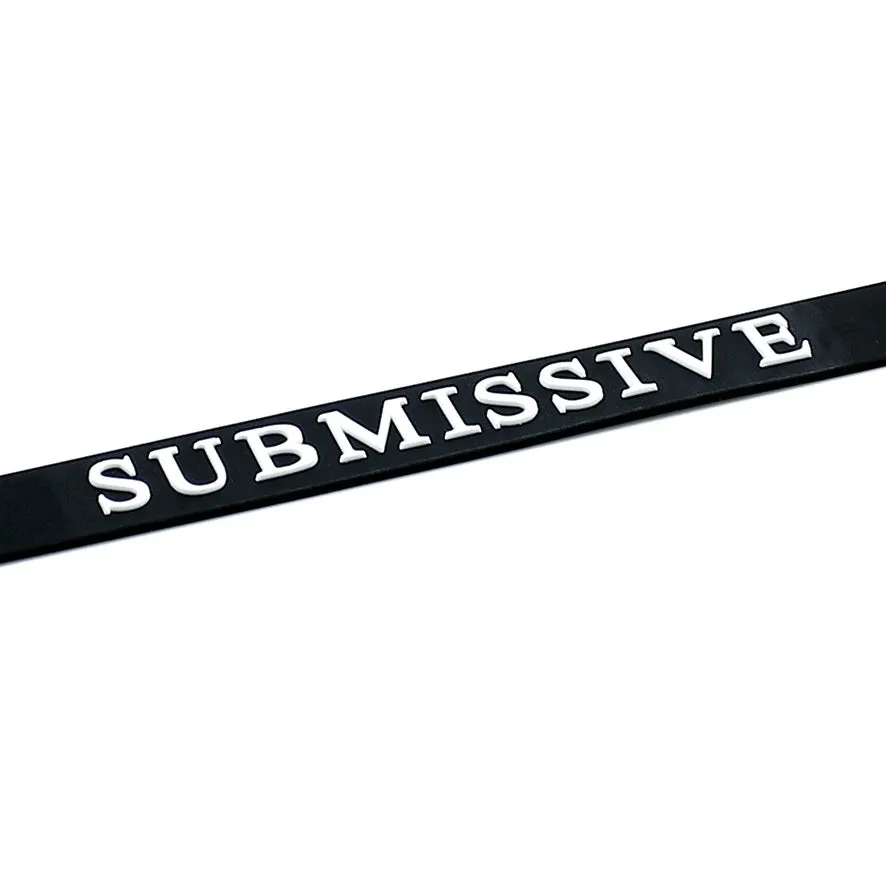 Silicone Submissive Collar Black